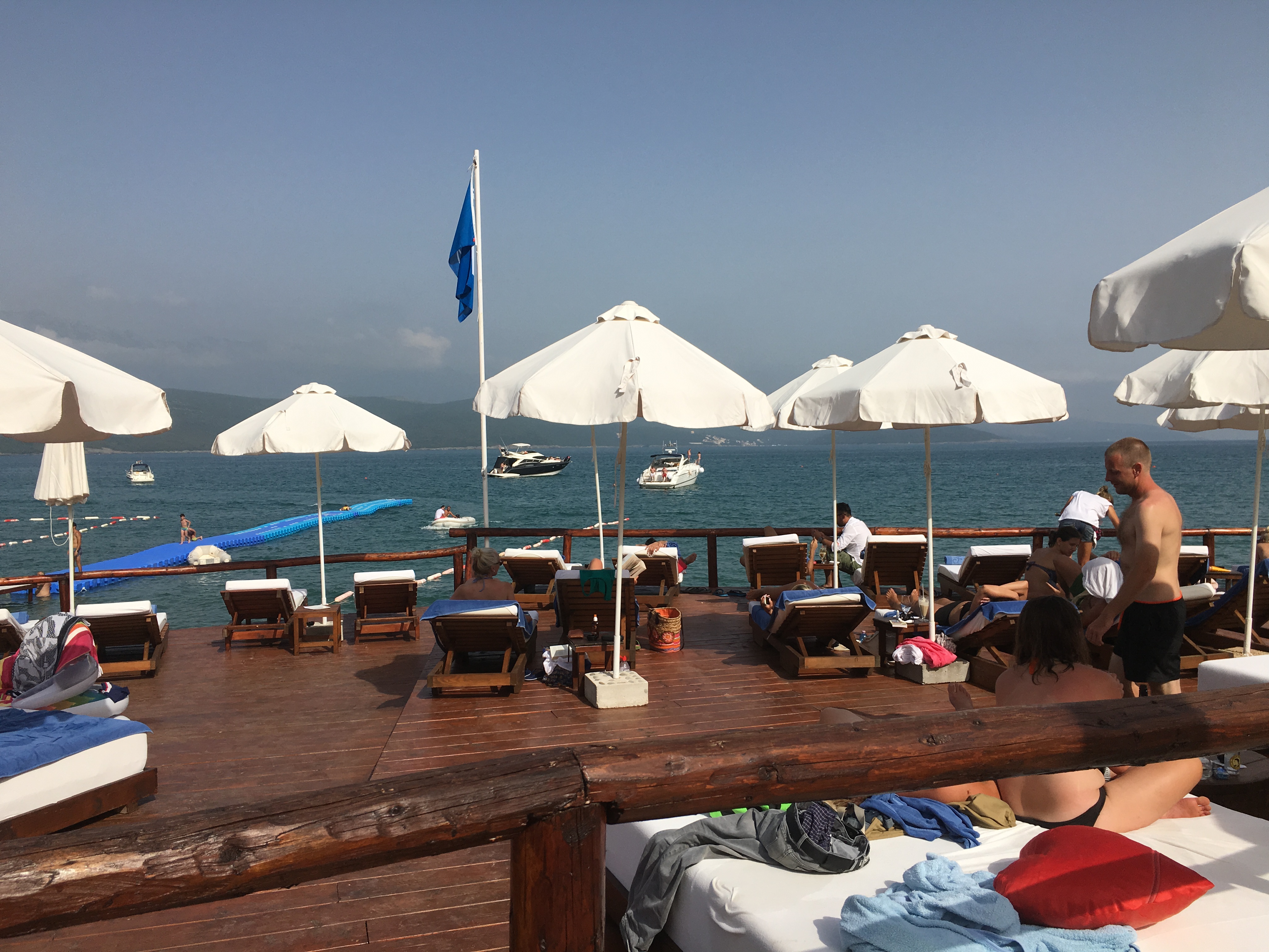 Beach club Montenegro Adriatic
