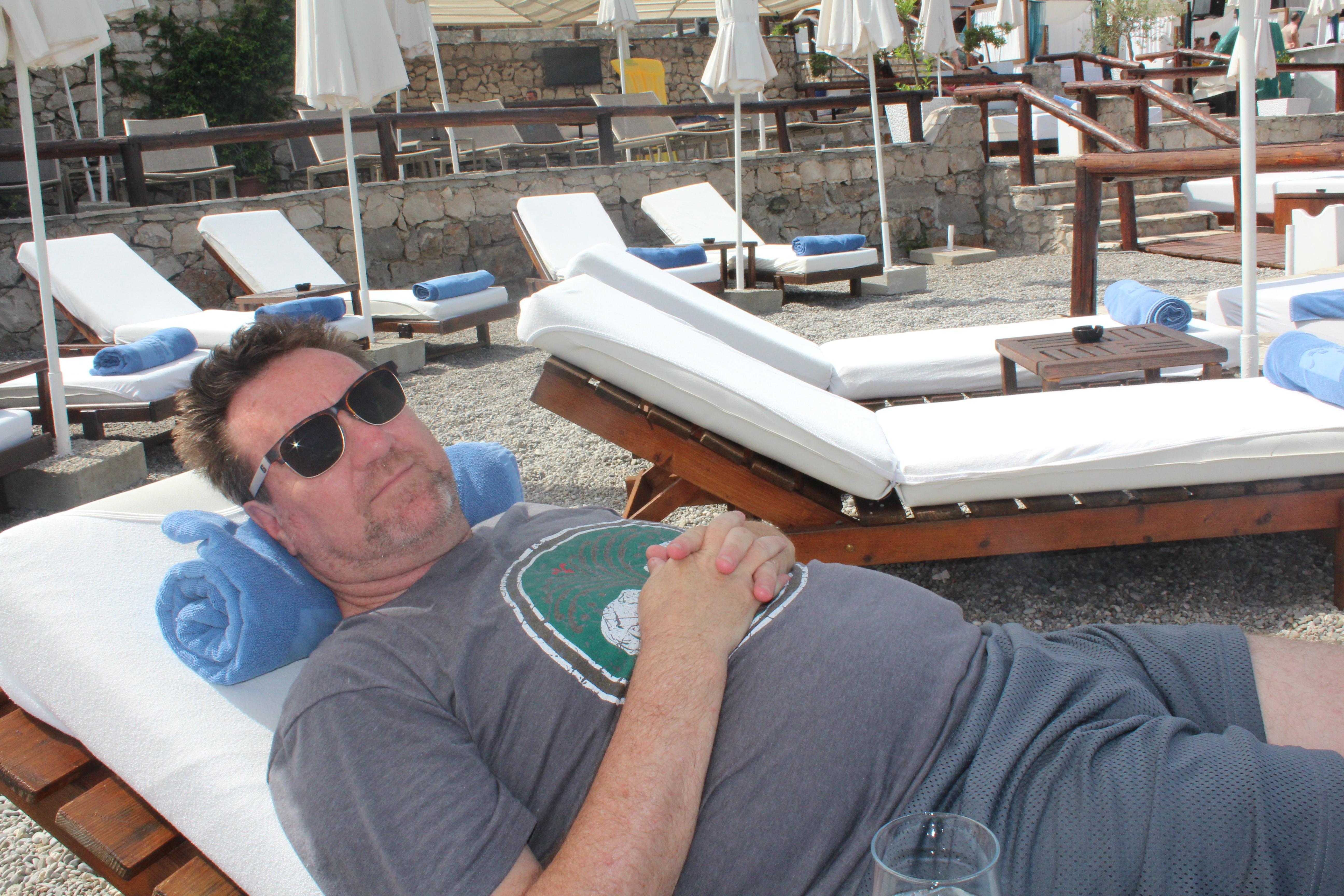 Montenegro coast beach club shoreline