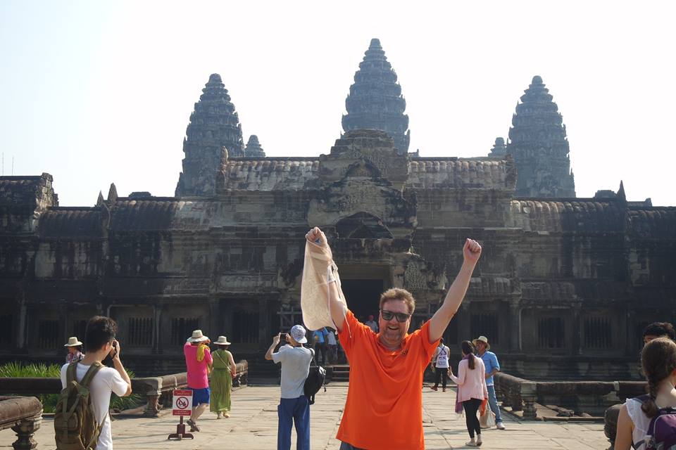 Angkor Wat Cambodia temple complex ruins sunrise