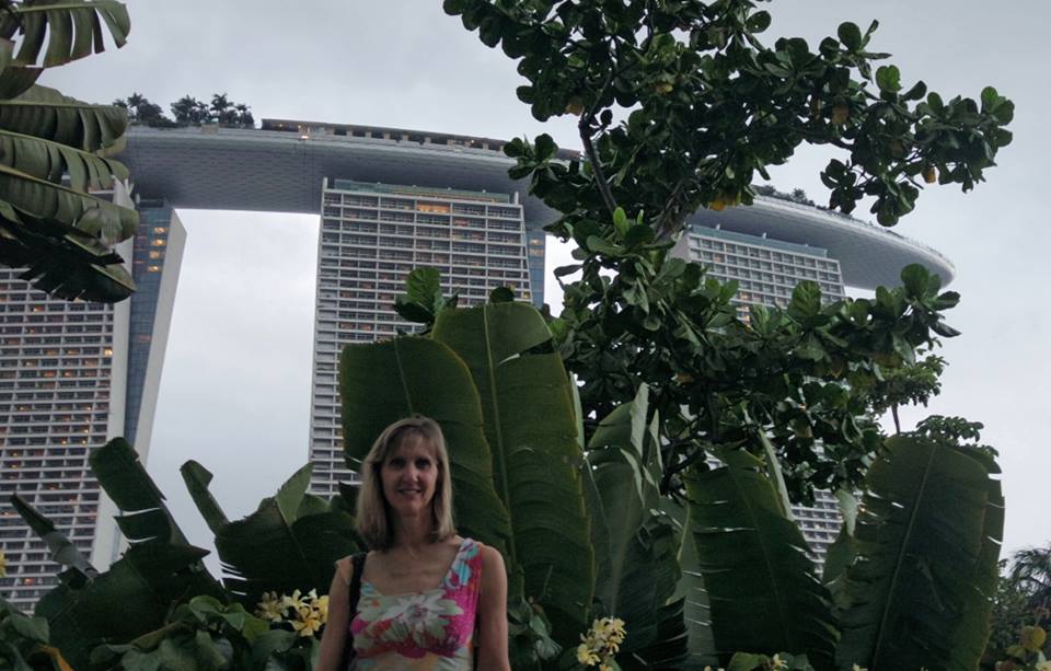 Marina Bay Sands Singapore at night Gardens by the Bay