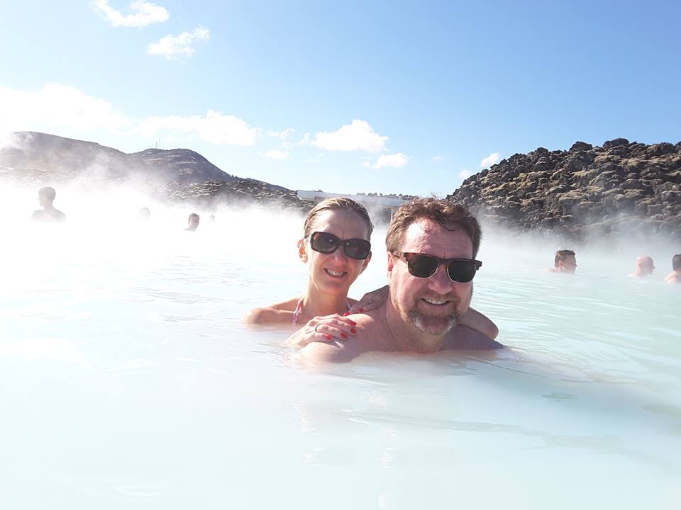 Blue Lagoon Iceland geothermal spa white steam