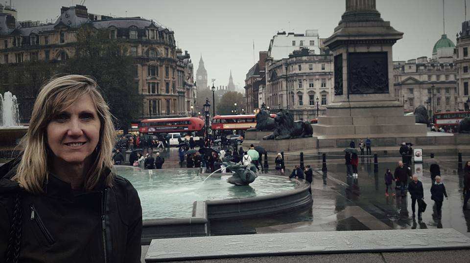 From National Gallery looking over Trafalgar Square towards Big Ben London