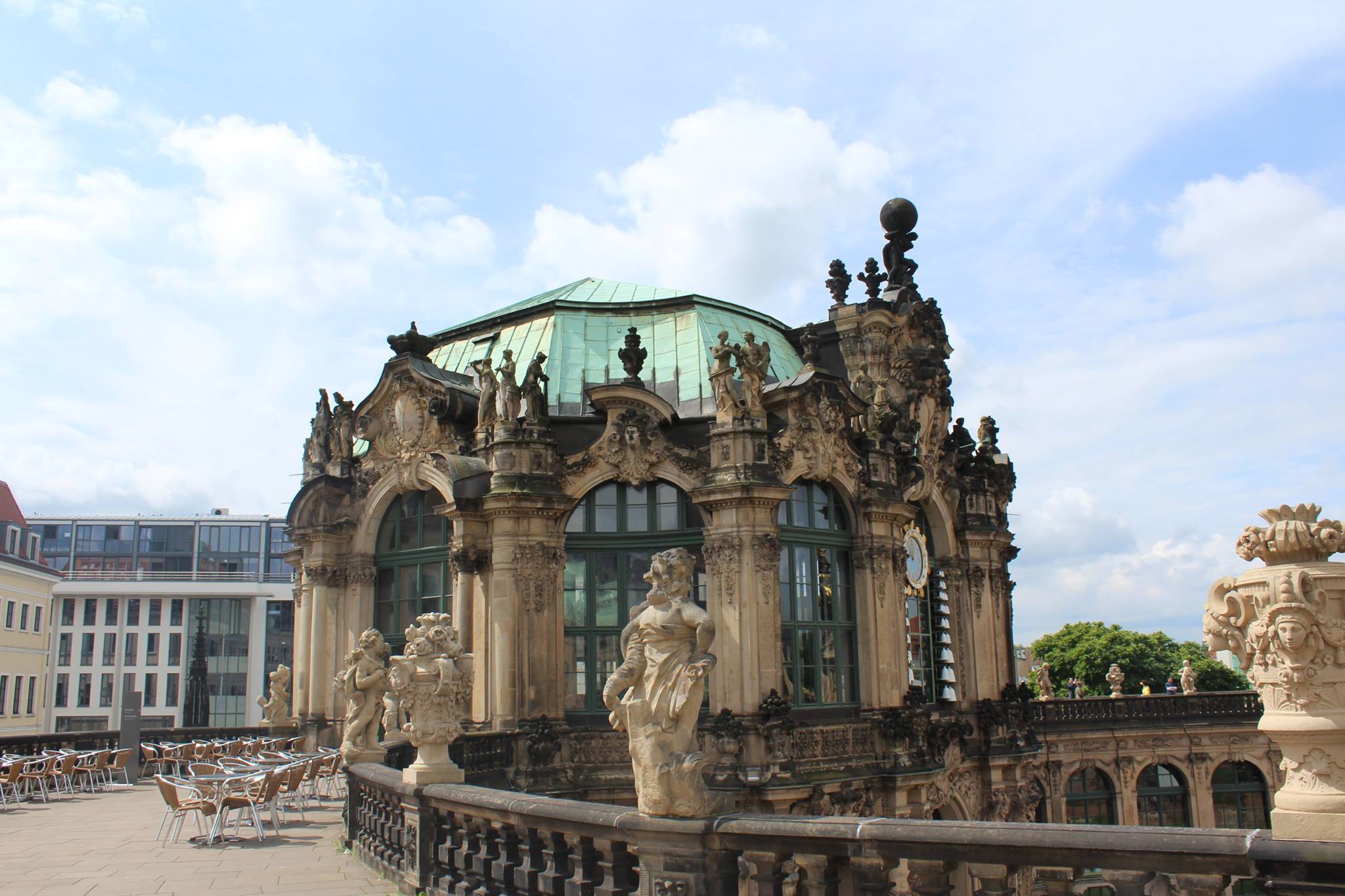 Dresden Germany river Elbe medieval buildings rebuilt
