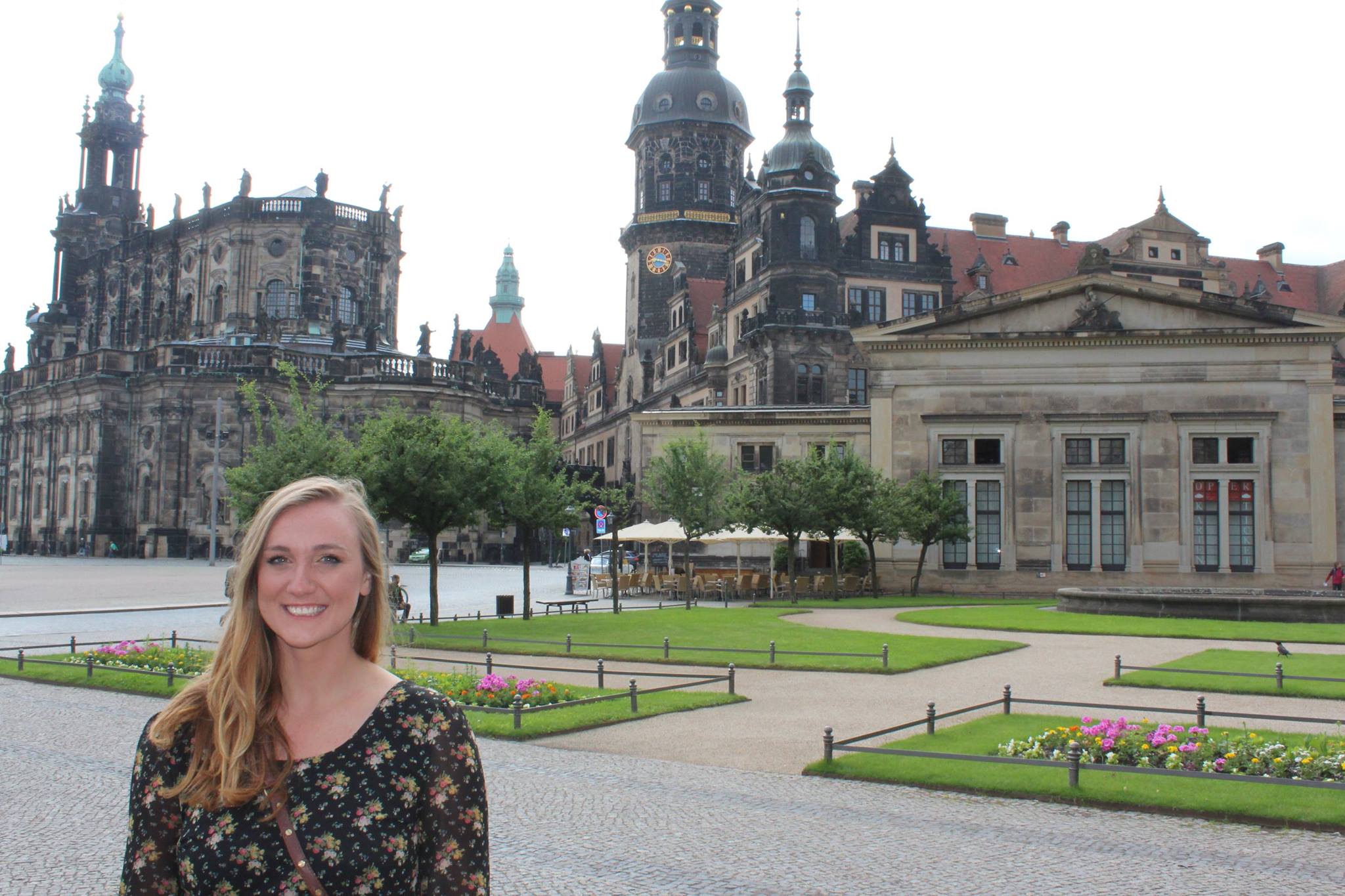Dresden Germany Zwinger palace rebuilt