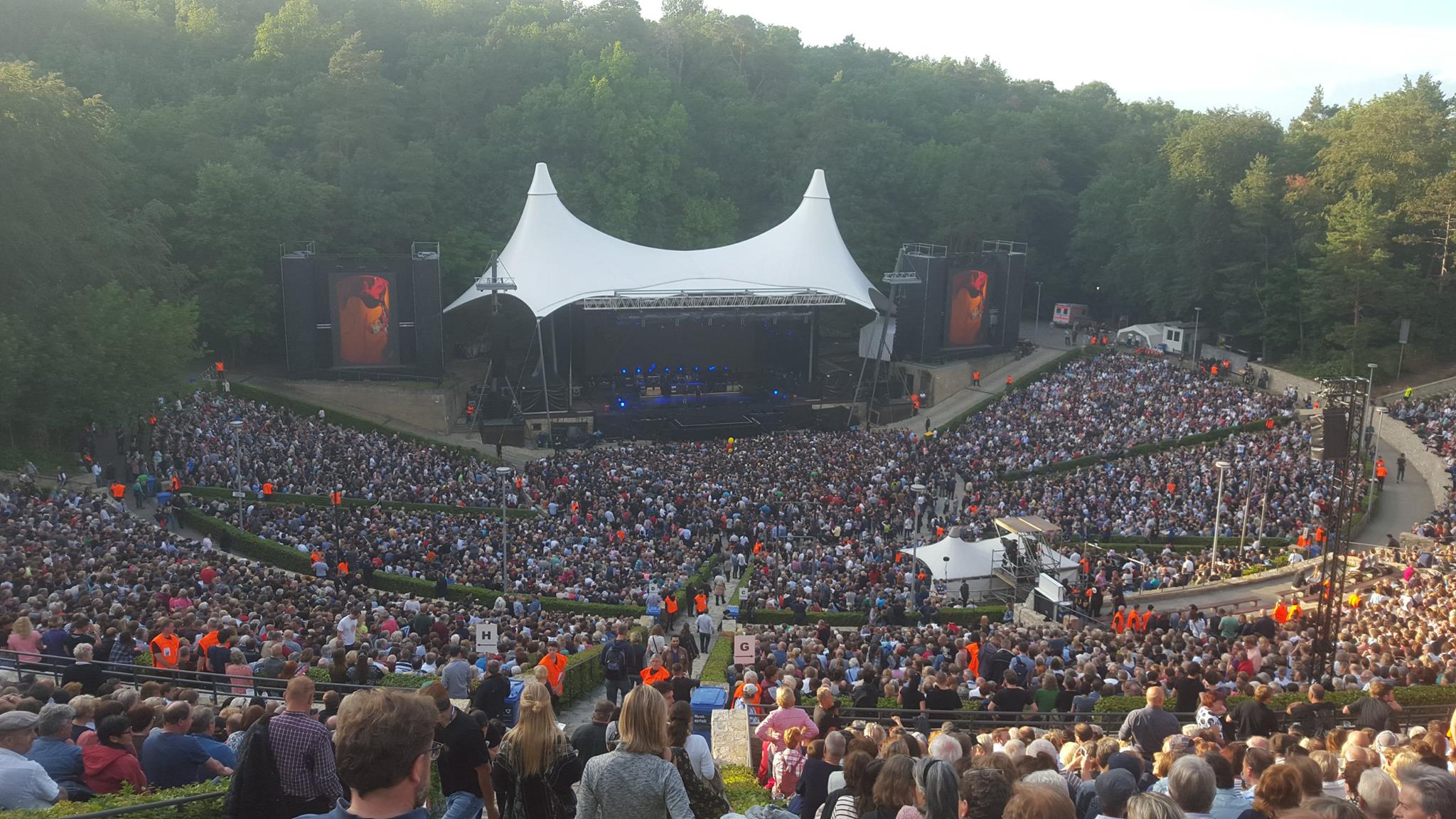 Paul McCartney concert at old Nazi facility Waldbuhne Berlin