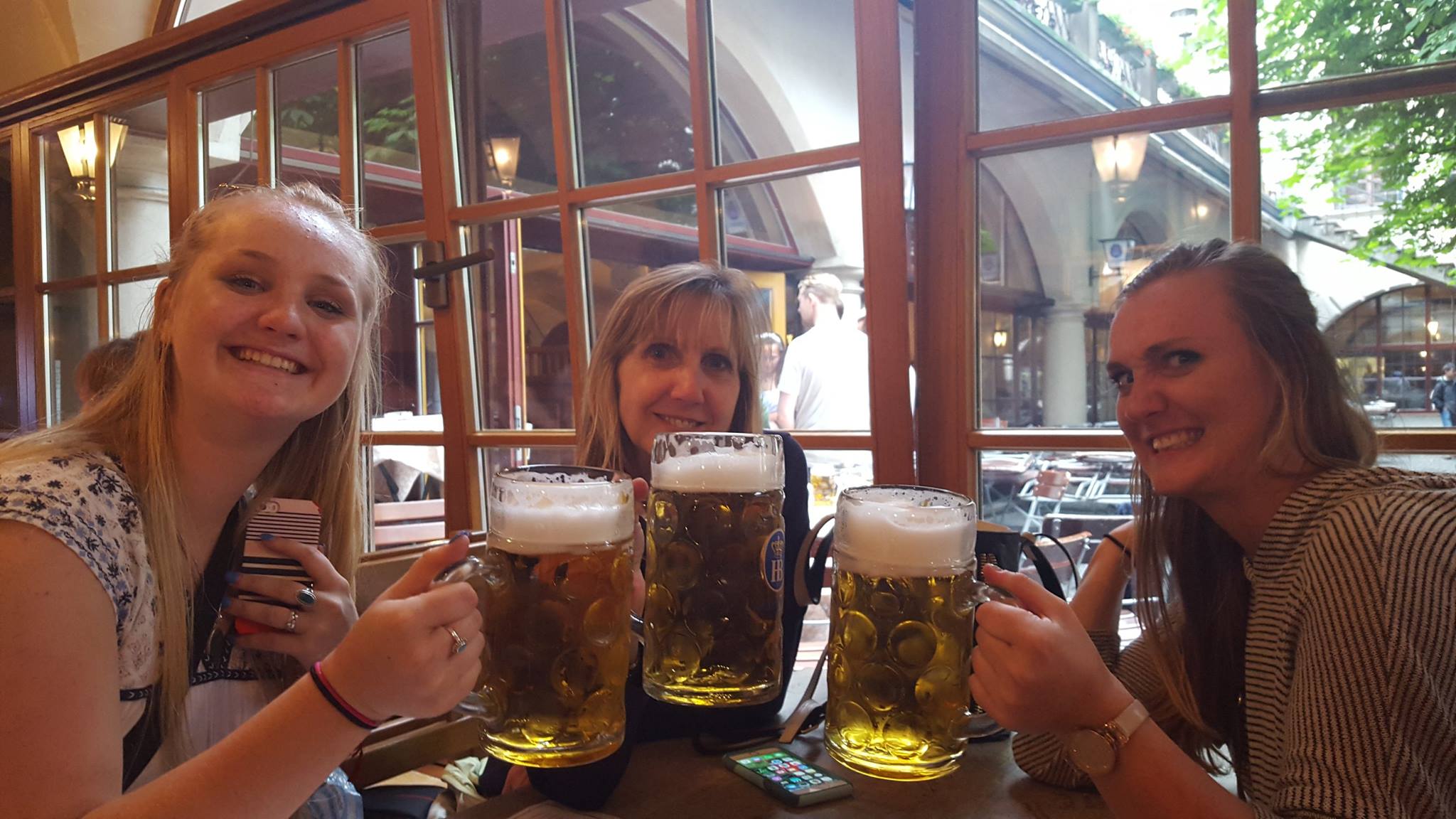 Hofbrauhaus Munich watching Germany Poland Euro 2016