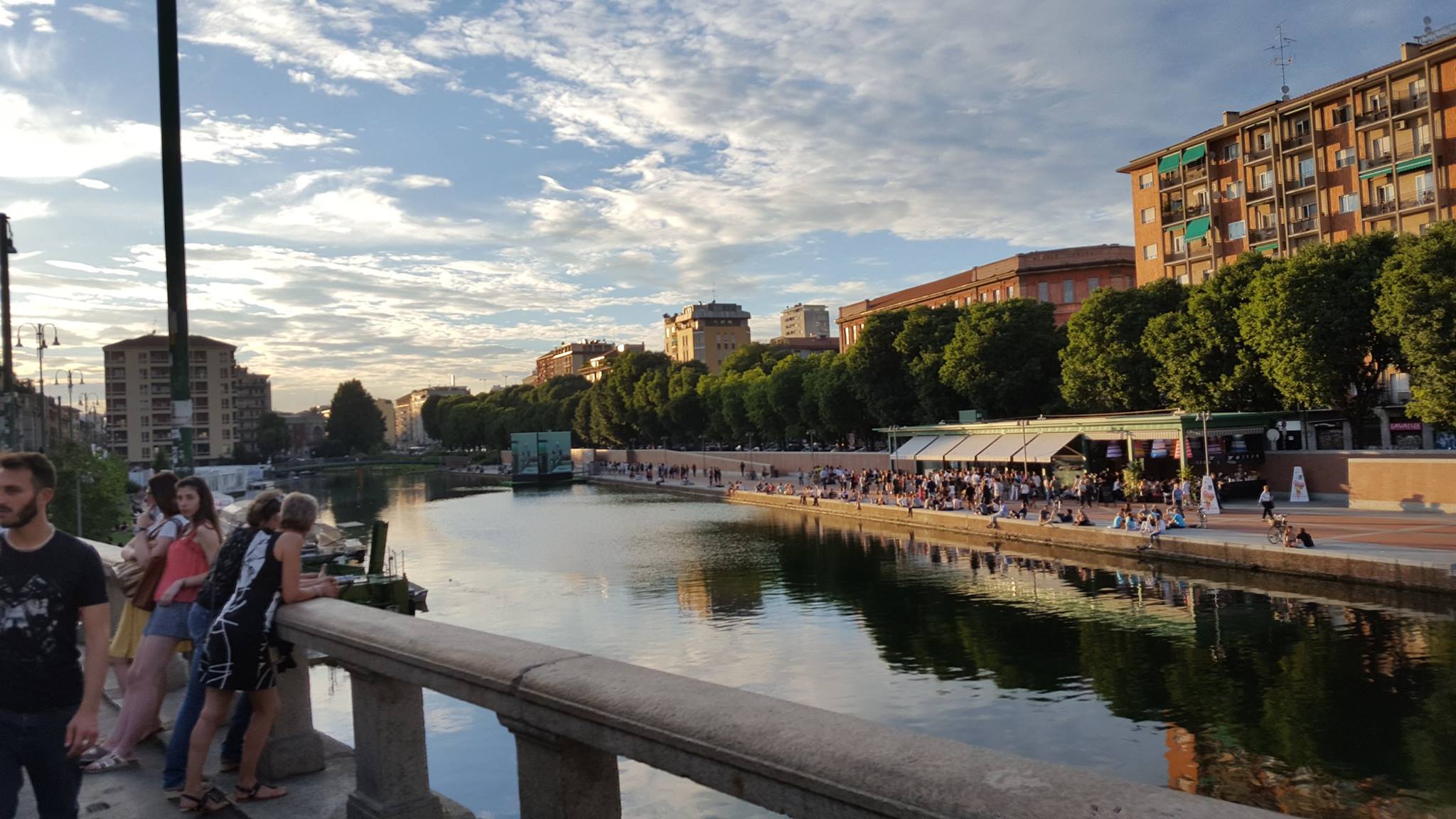 Turning basin for canal boats Navigli Milan