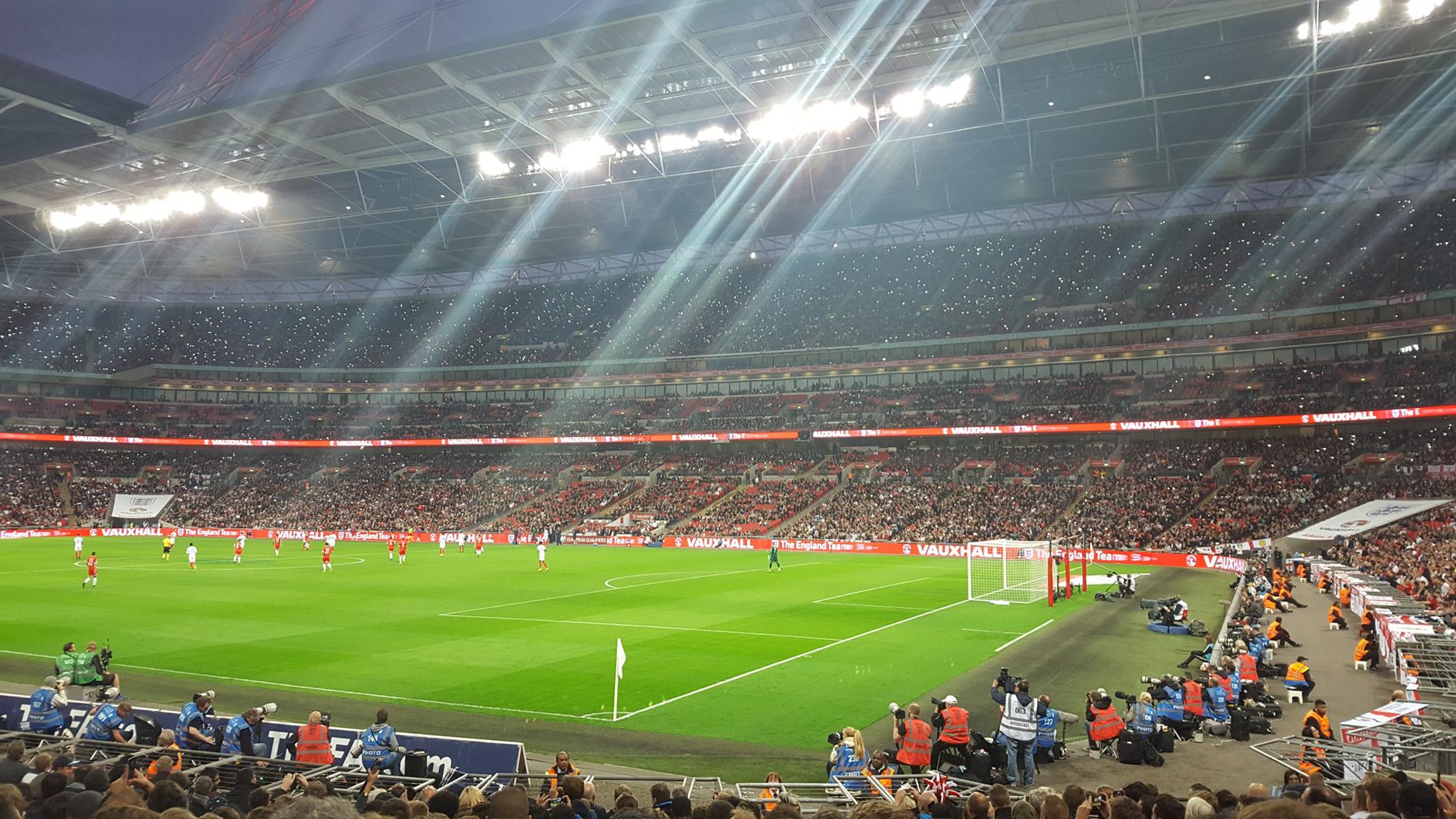 England vs Malta Wembley 2016 match on the pitch