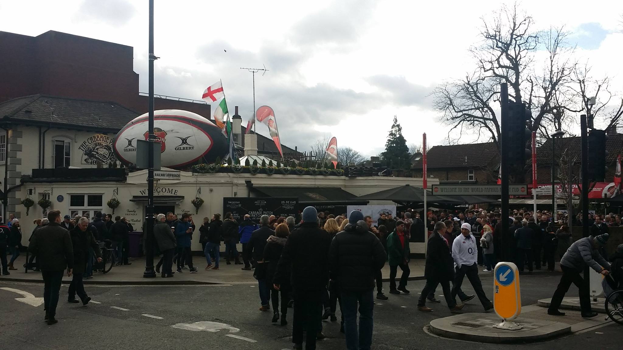 Pre game for Six Nations rugby Richmond England 2017