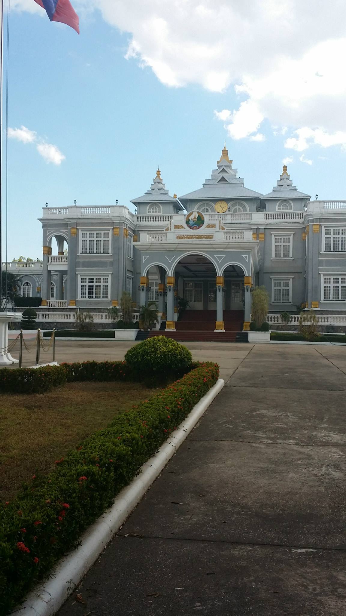 Presidential Palace Vientiane Laos French influence colonial architecture