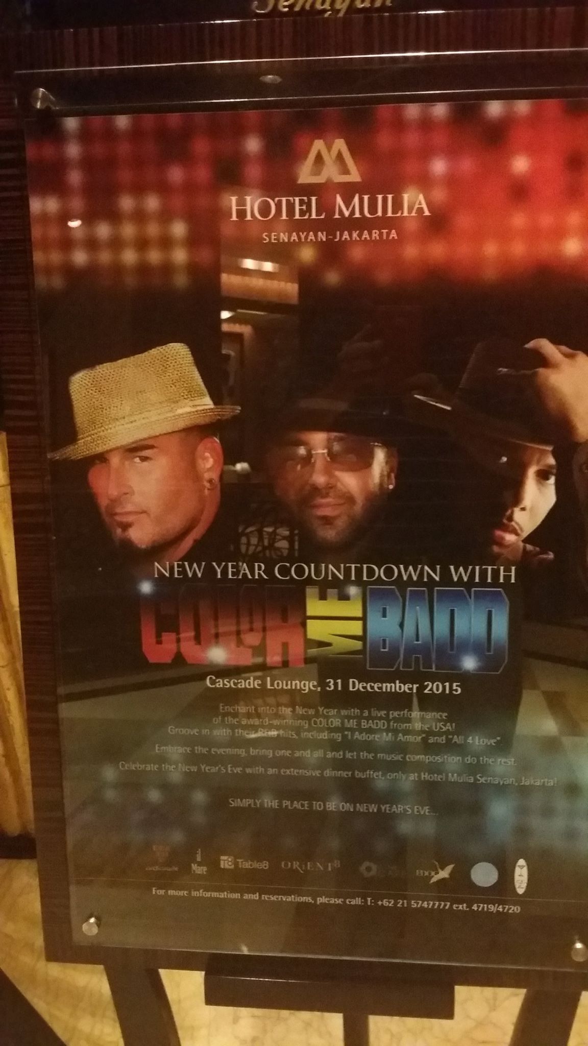 Color Me Badd lives Jakarta Indonesia poster