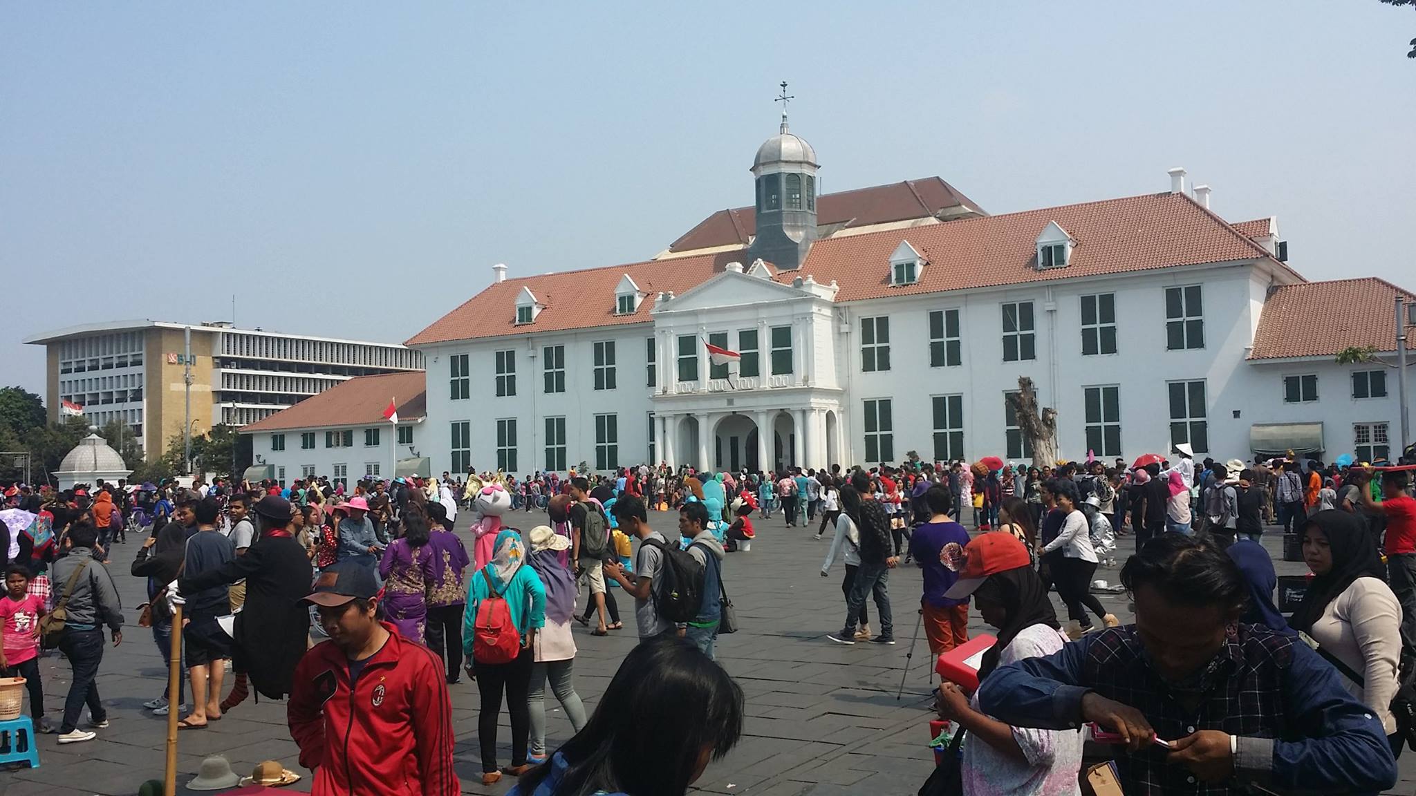 Came out of the maze into a square Jakarta Indonesia less hassle friendly people