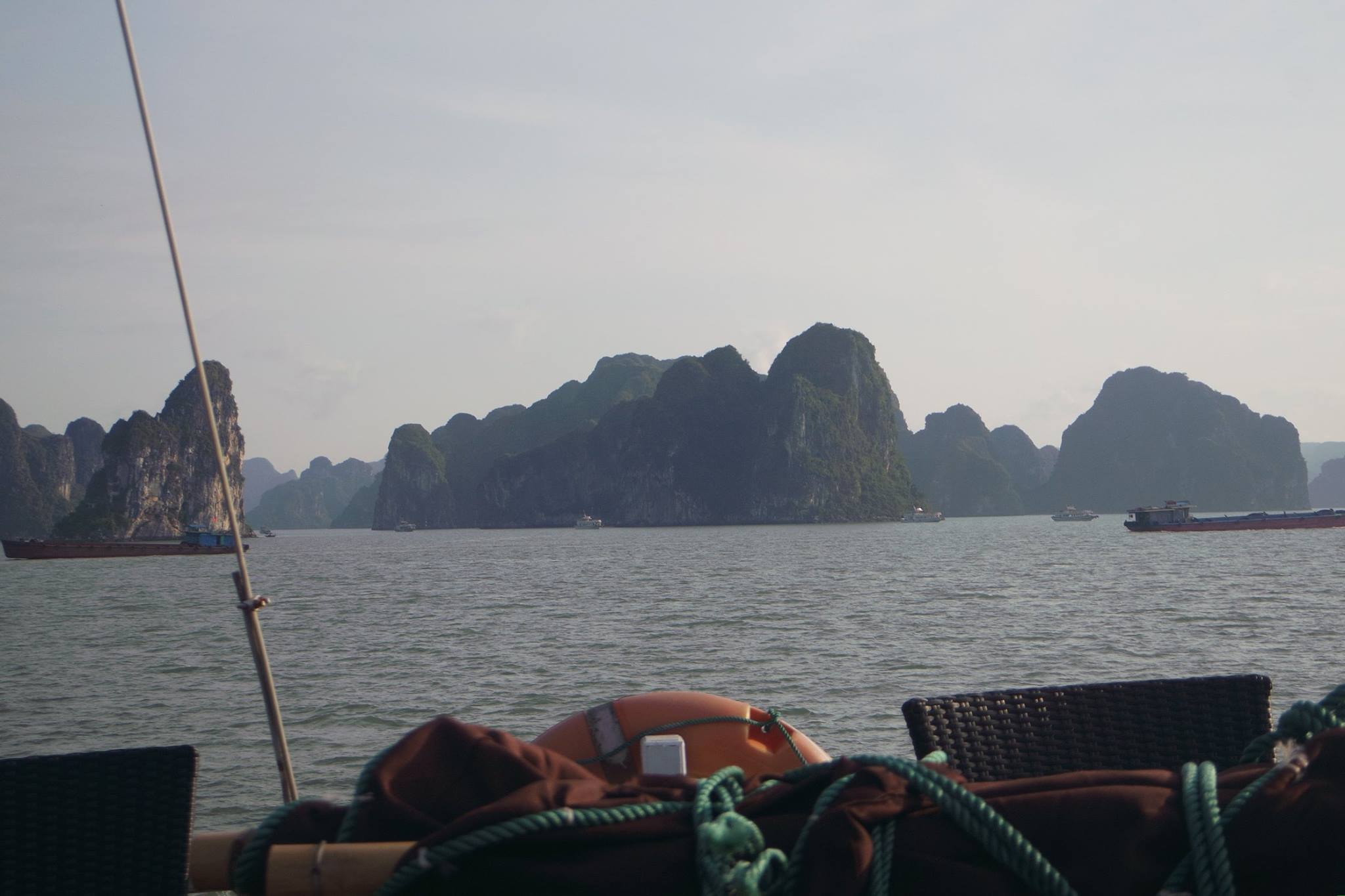 Return to port Ha Long Bay Vietnam sunset