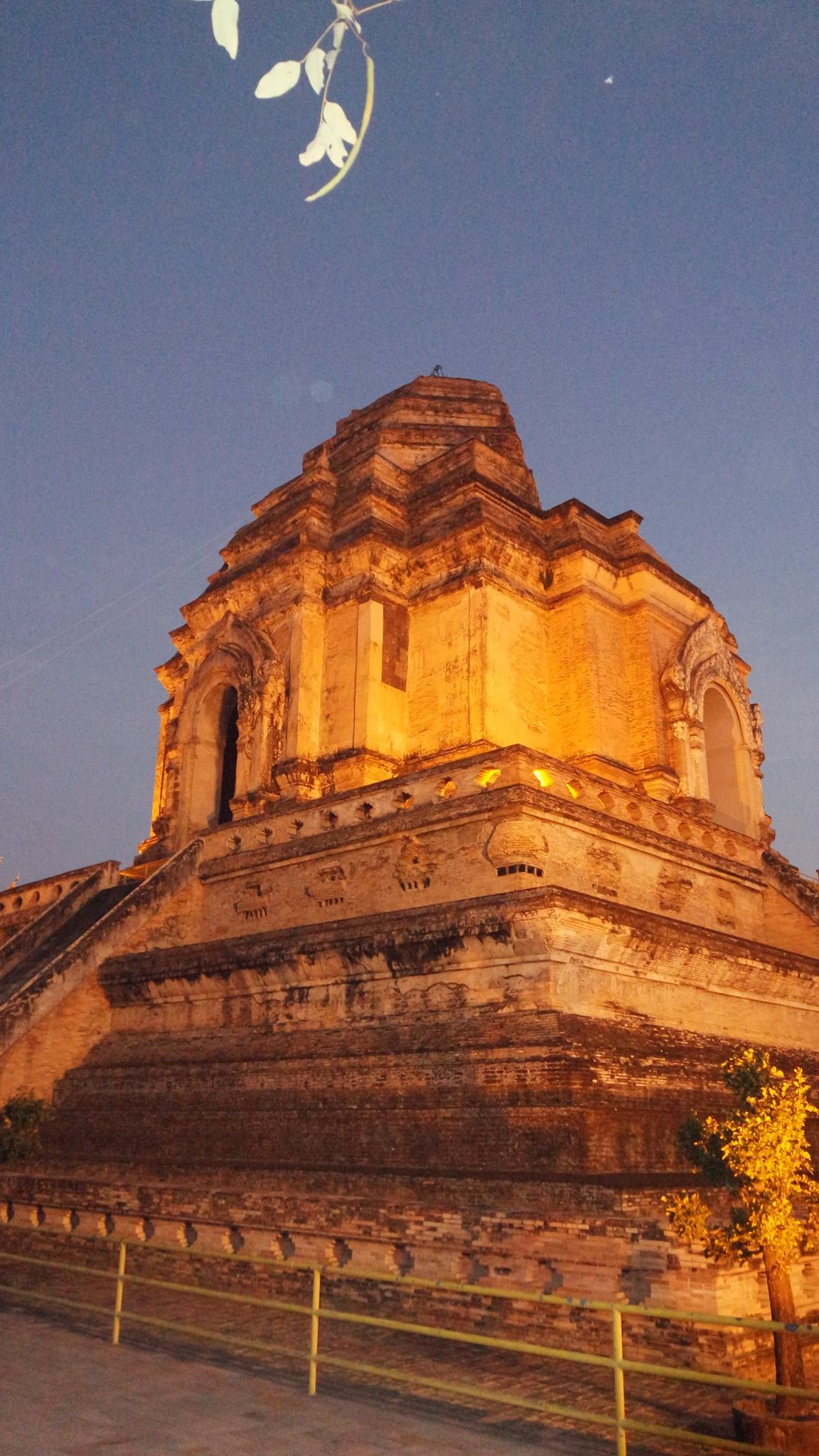 A pyramid type structure from 1300s Chiang Mai Thailand temple