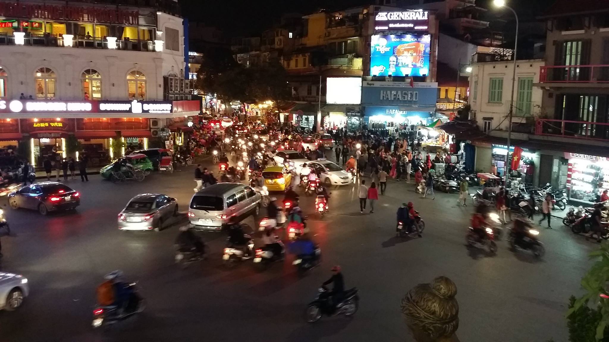 Downtown Hanoi near Oprah House Opera House Vietnam