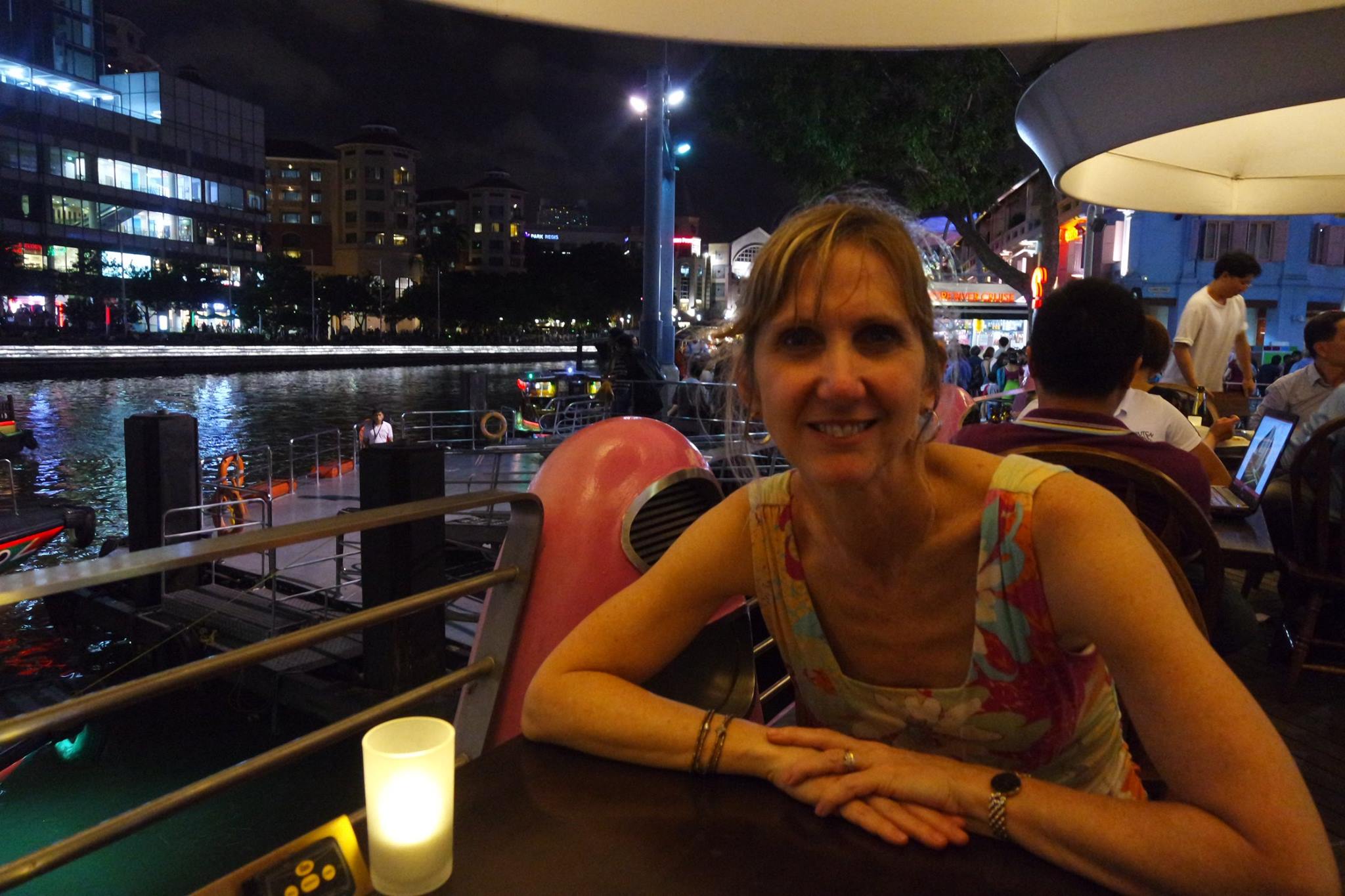 Marina Bay Sands Singapore skyline CBD night