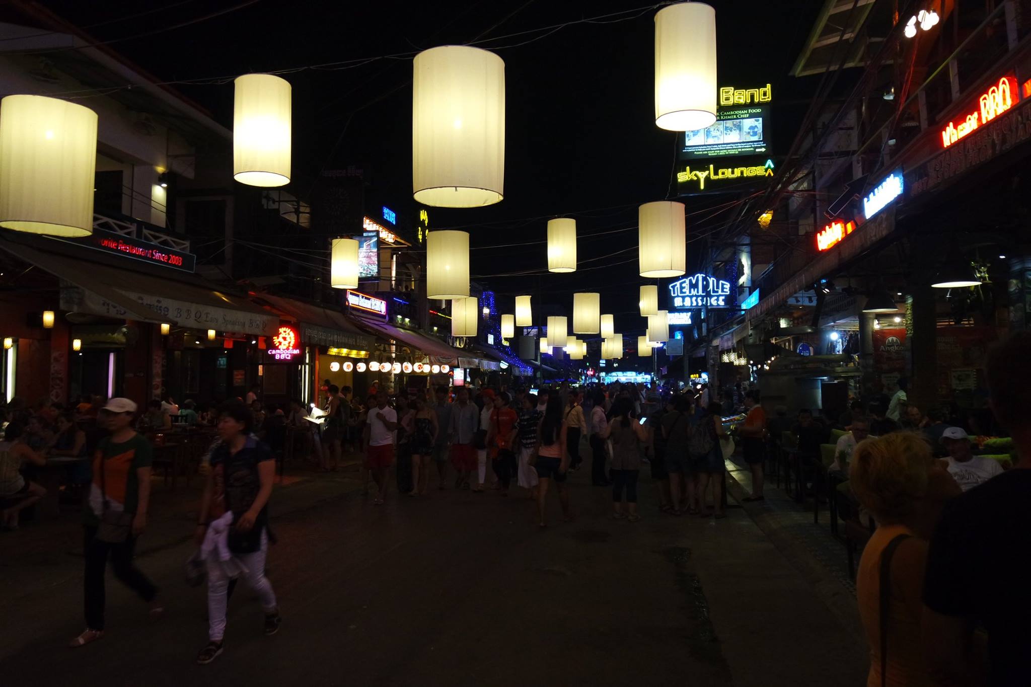 Town of Siem Reap Cambodia lots of good restaurants