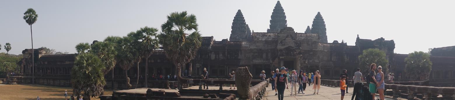 Angkor Wat Cambodia panoramic view temple complex