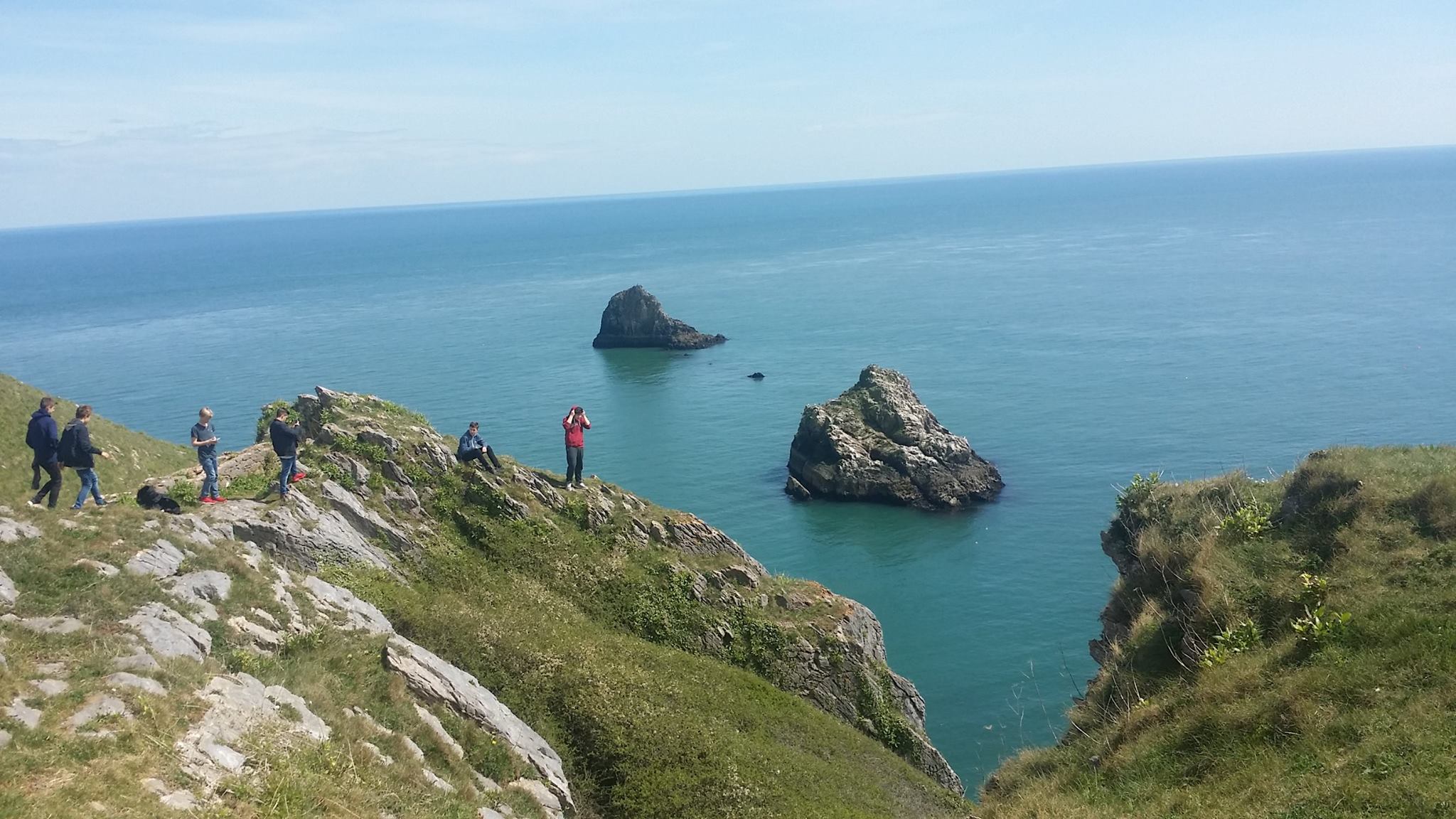 Berry Head near Brixham I was pretty sure one of the kids was going to fall off