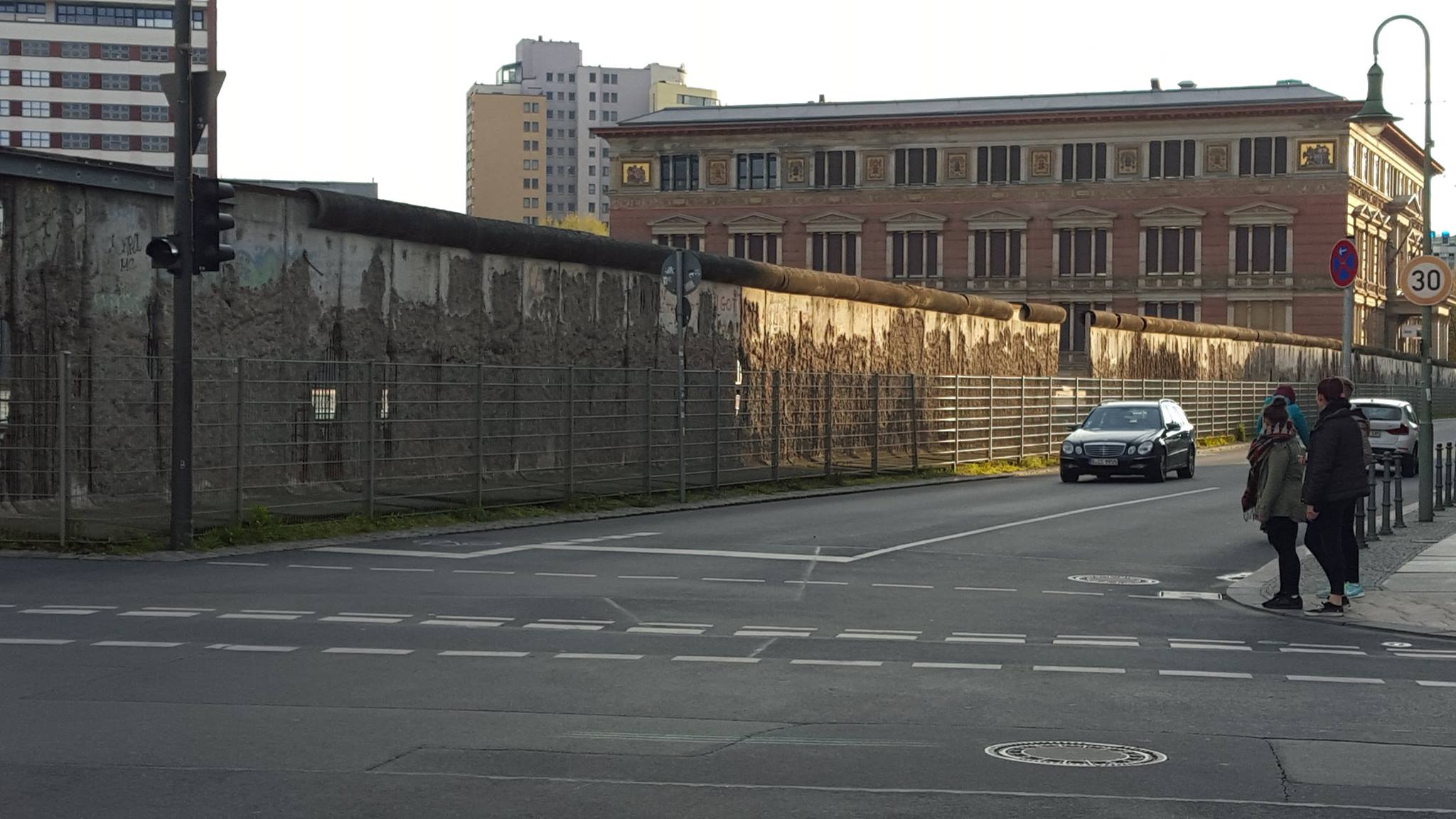 A portion of the Berlin Wall still standing