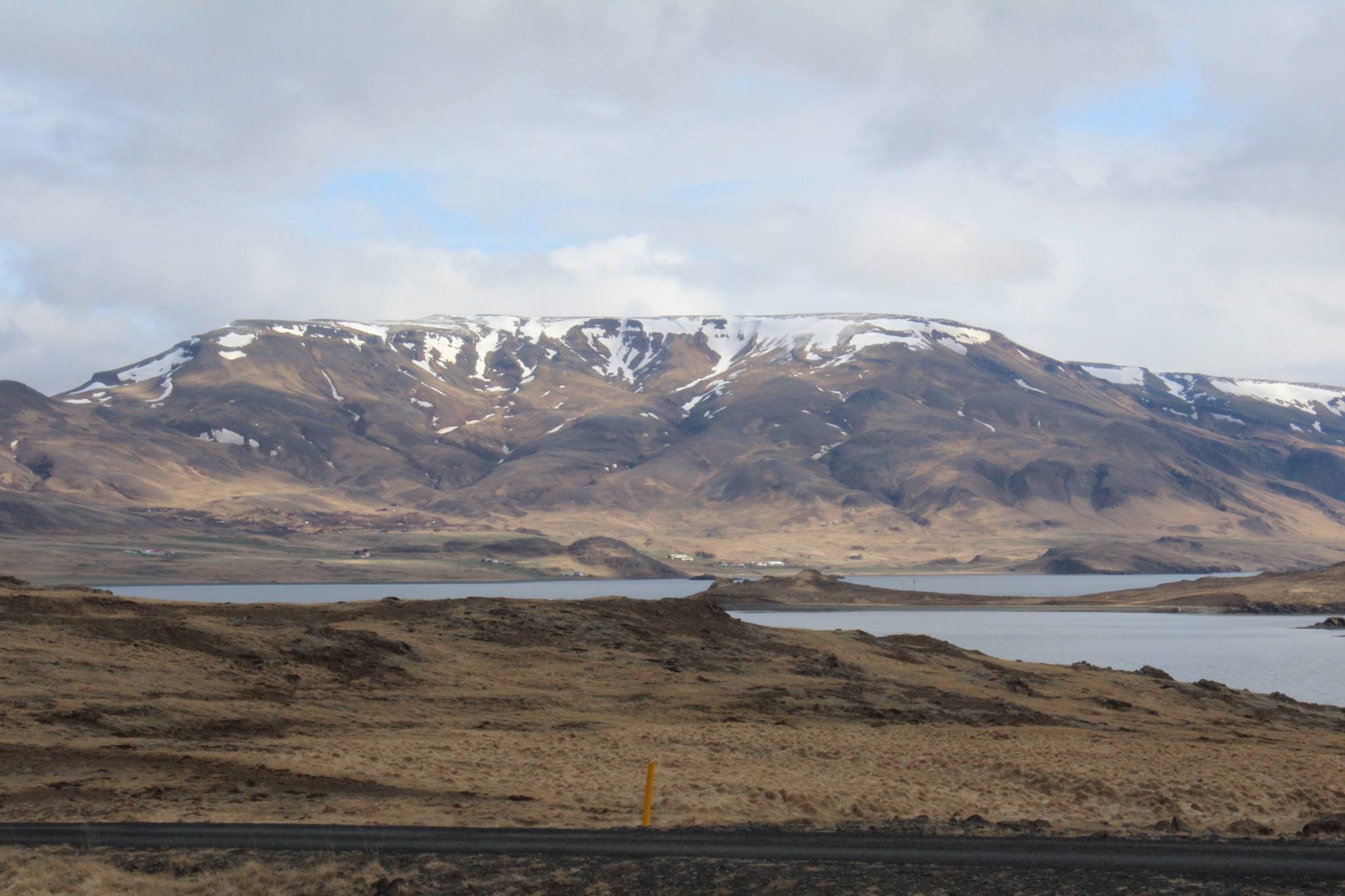 Fjords and mountains north of Reykjavik Iceland