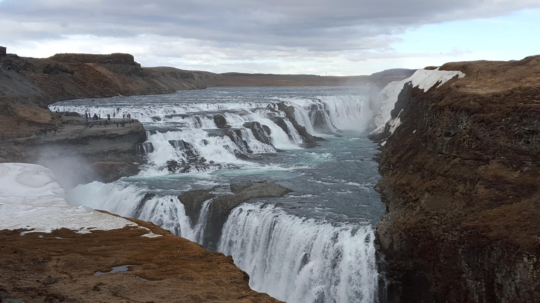 Gullfoss waterfall Iceland canyon