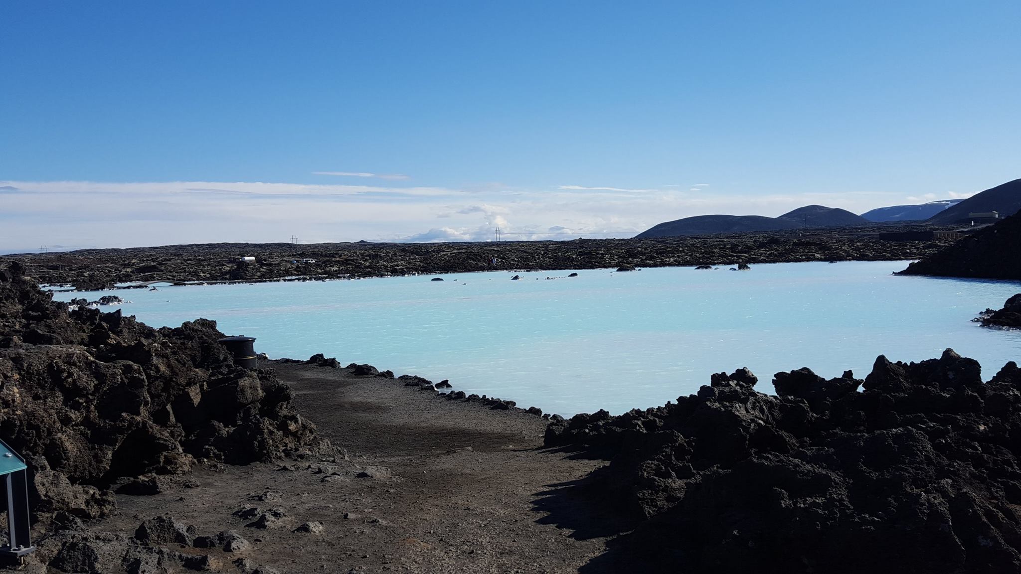 Blue Lagoon Iceland geothermal spa lava field