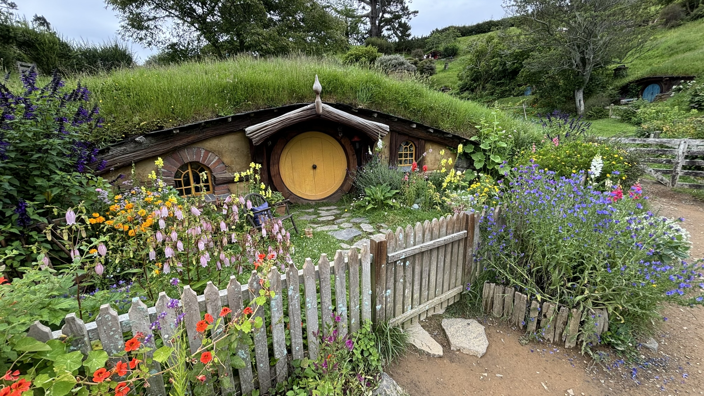 Hobbit holes Hobbiton New Zealand Shire
