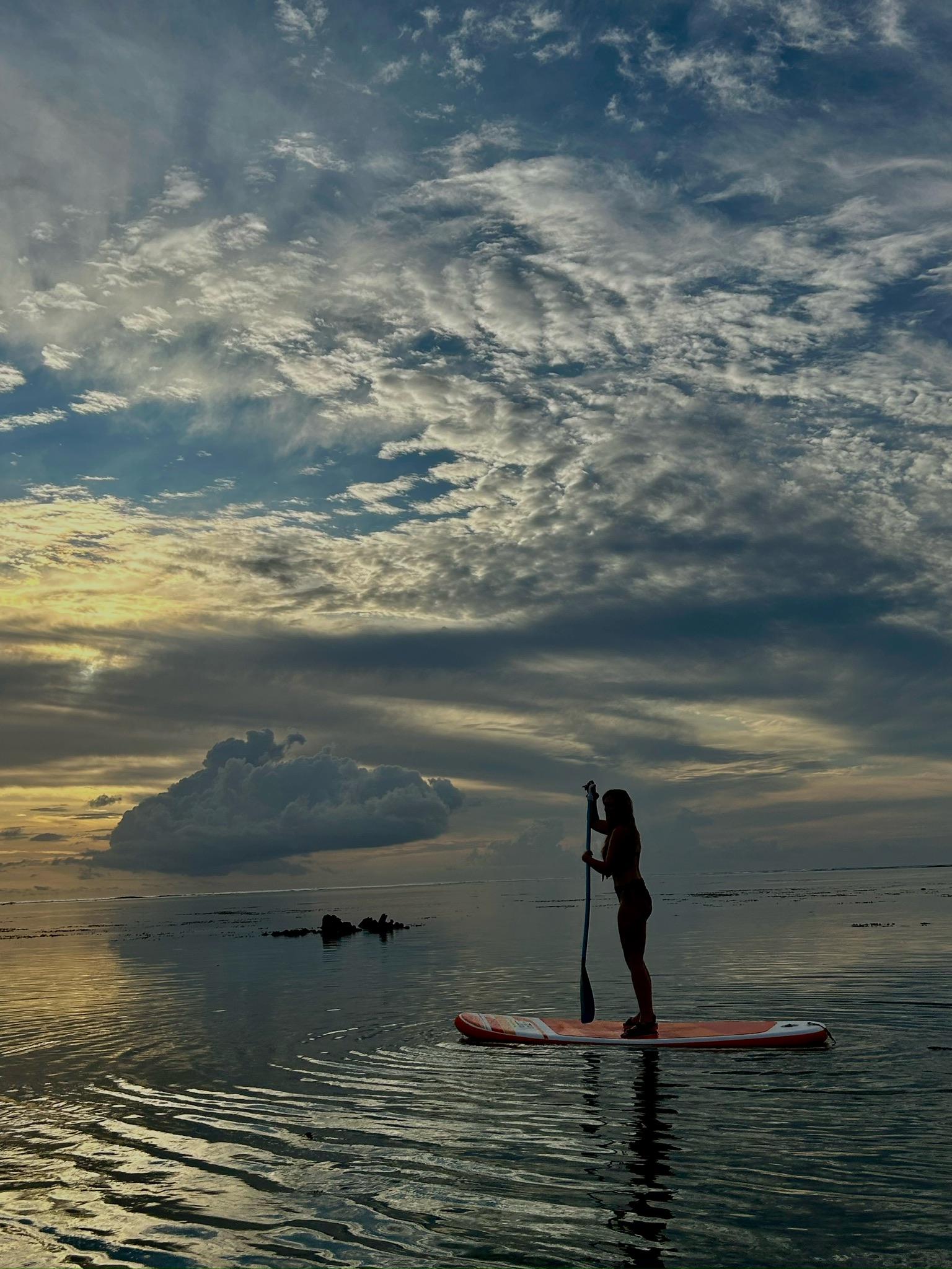 View from condo Tahiti not white beach spectacular sunsets Moorea