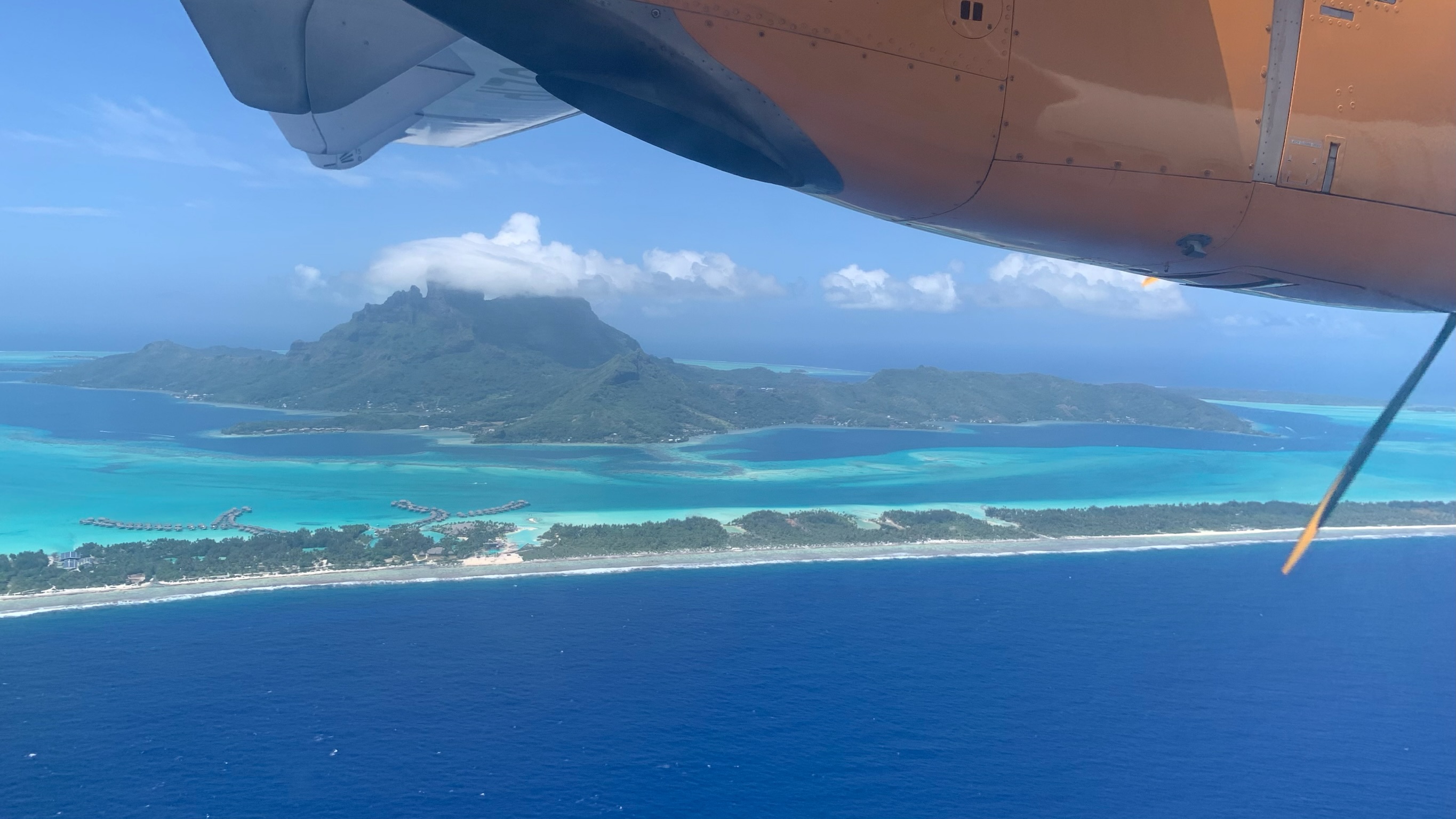Ferry ride from Bora Bora airport to Vaitape