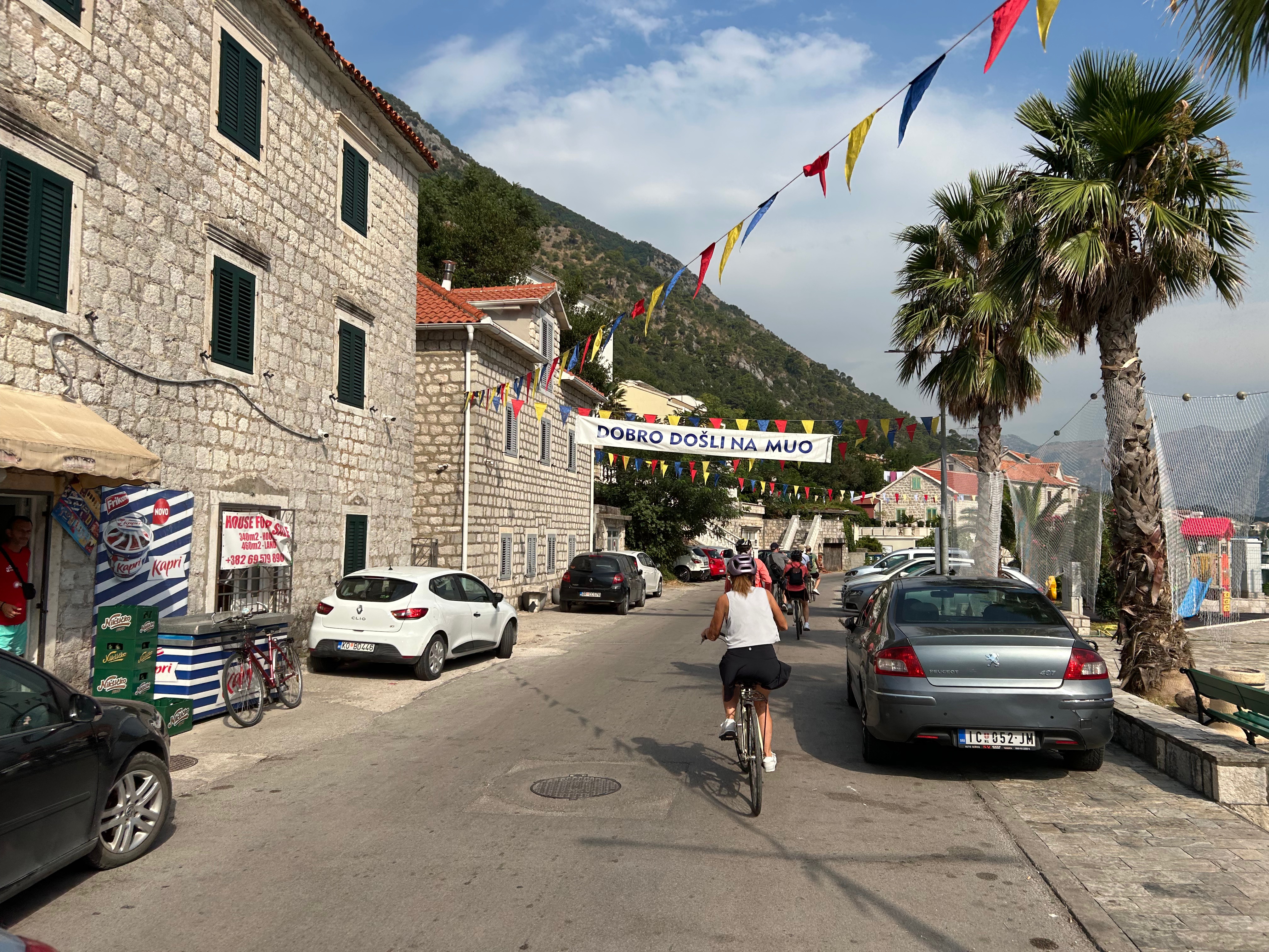 Semi-relaxing part of the bike ride Kotor