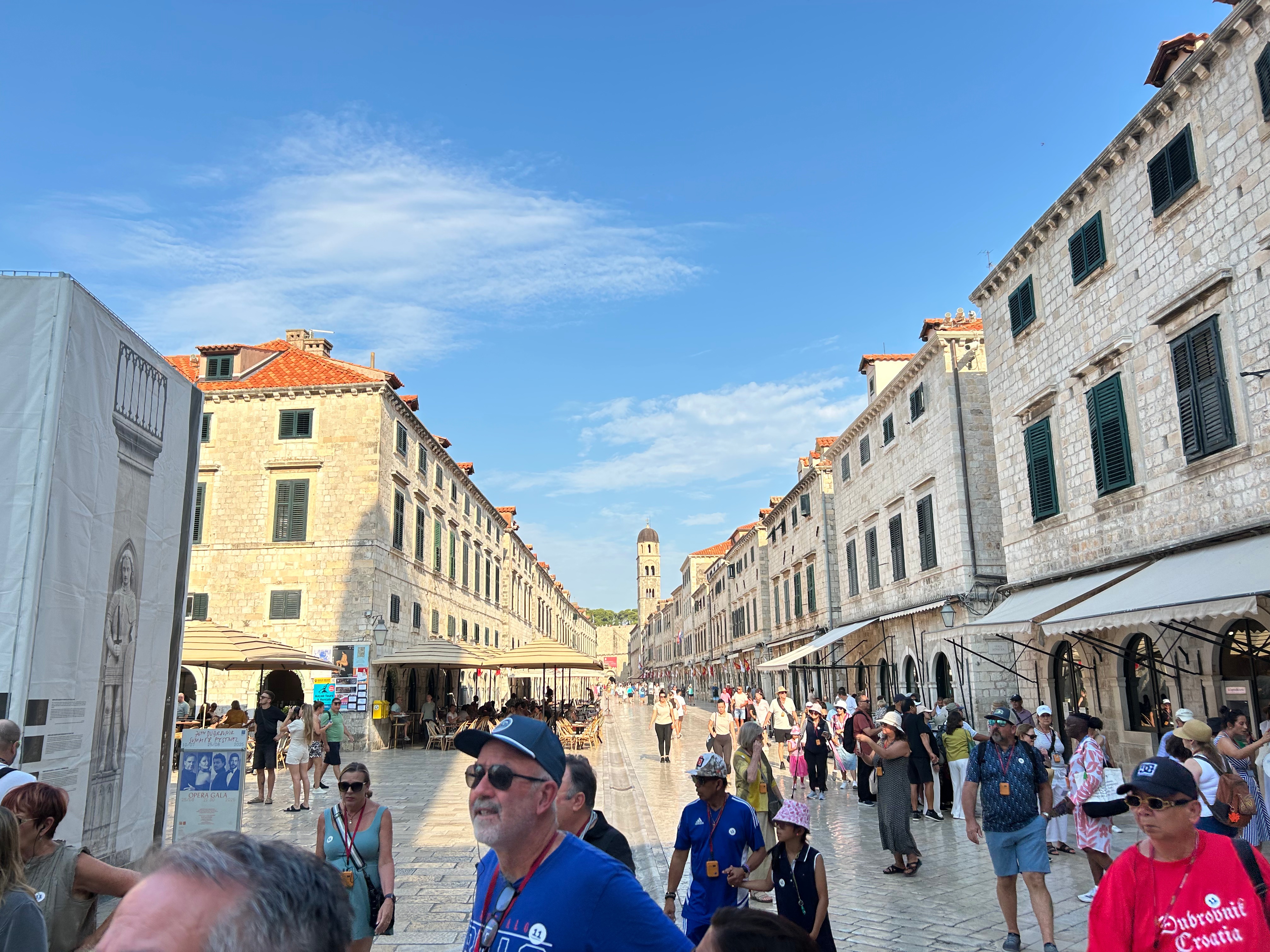 Dubrovnik old town from the wall walk