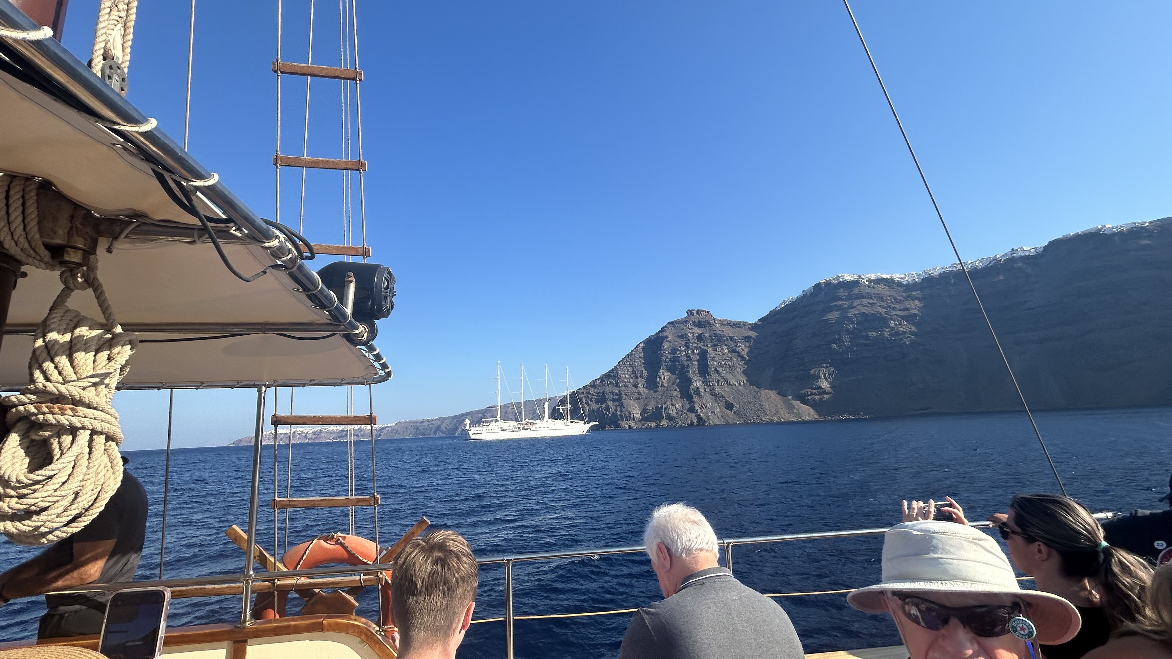 Nea Kameni volcanic rock