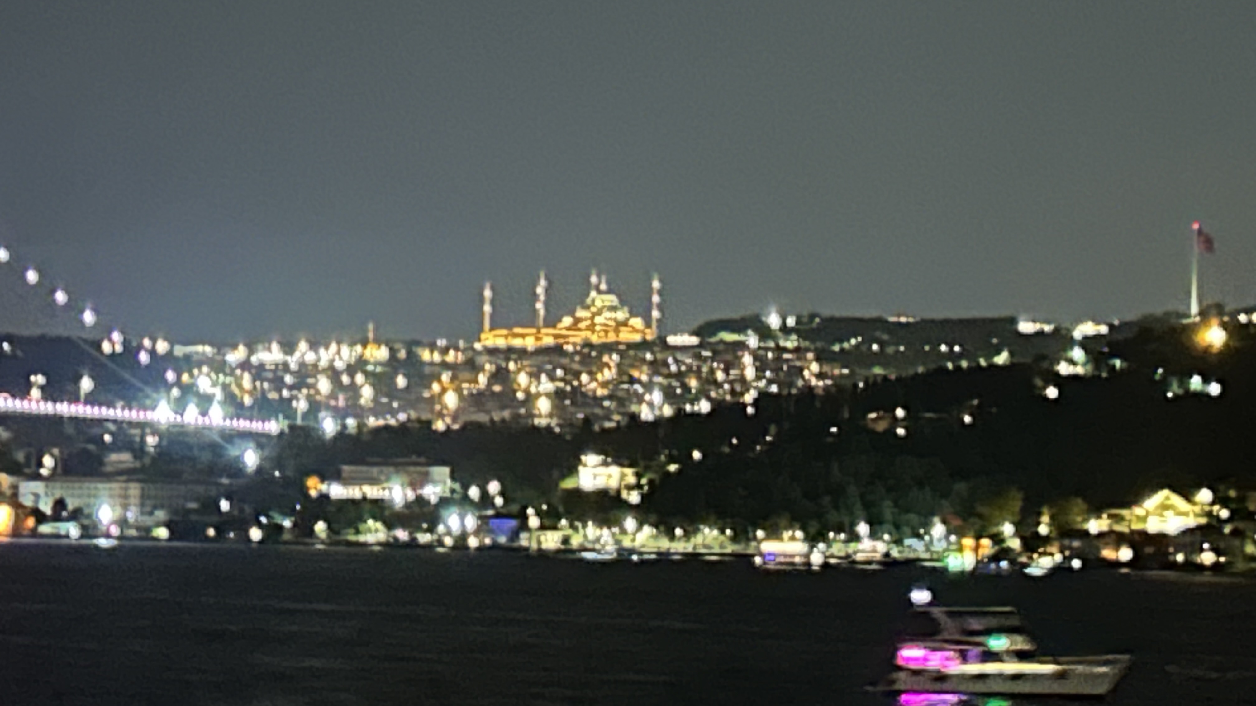 Bosphorus at night