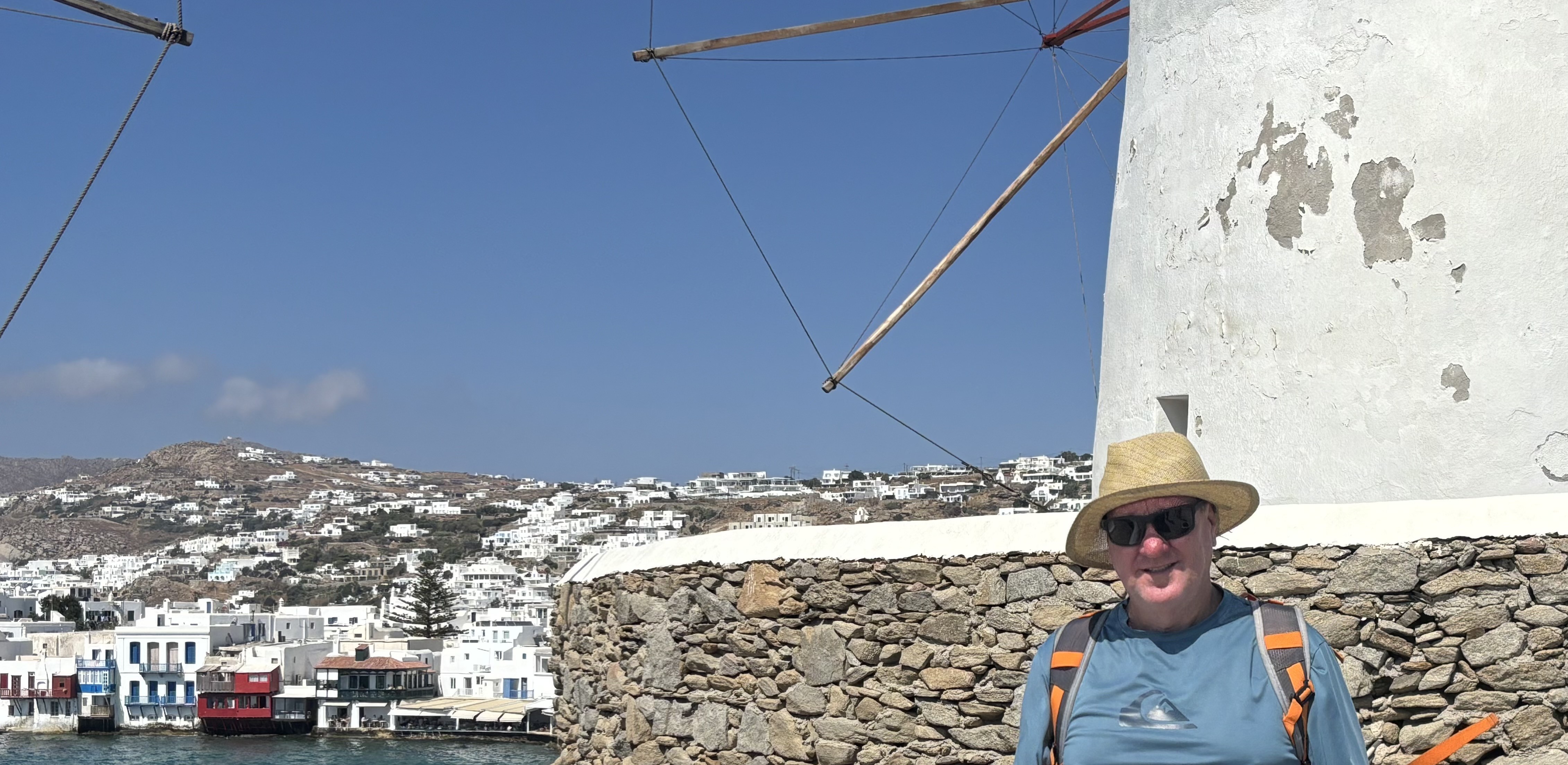Mykonos panorama from the water