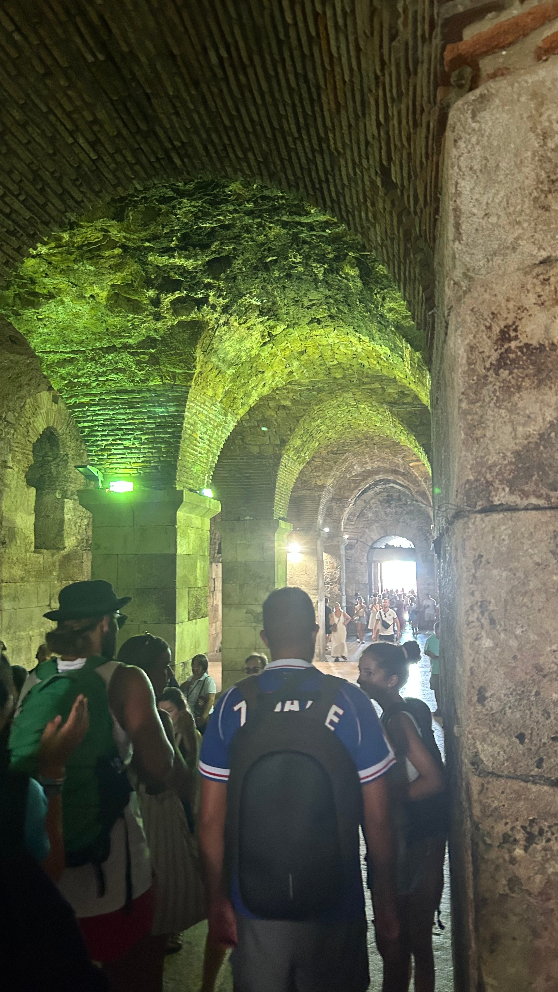Underneath the old town Split Diocletian Palace